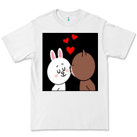 White brown bear cony bunny rabbit the kiss Premium Tee - tuanDangUi