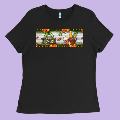 Football Dad Ladies Tee Designed By Bundleandbundleshop