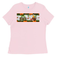 Bubblegum Pink football dad Ladies Tee - BundleAndBundleShop