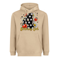 Mushroom ladybug birthday girl age 4 Heavyweight Hoodie - LillyAllenDesigns