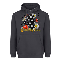 Smoke ladybug birthday girl age 4 Heavyweight Hoodie - LillyAllenDesigns