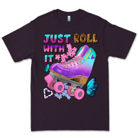 Plum just roll with it Premium Tee - BundleAndBundleShop