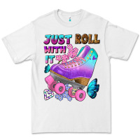 White just roll with it Premium Tee - BundleAndBundleShop