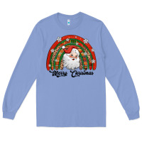 Colony Blue merry christmas santa rainbow Long Sleeve Tee - Jasminsmagicworld