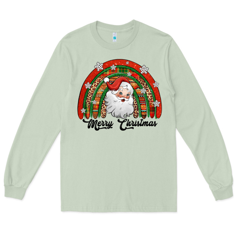 Merry Christmas Santa Rainbow Long Sleeve Tee by Jasminsmagicworld | Teevron