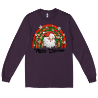 Plum merry christmas santa rainbow Long Sleeve Tee - Jasminsmagicworld