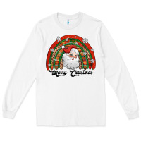 White merry christmas santa rainbow Long Sleeve Tee - Jasminsmagicworld