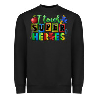 Black I teach super heroes Heavyweight Sweatshirt - FaDigitalArtStudio