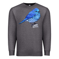 Charcoal Heather Mountain Bluebird Premium Sweatshirt - LillyAllenDesigns