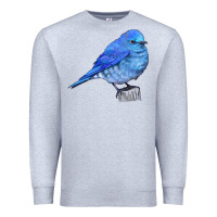 Heather Grey Mountain Bluebird Premium Sweatshirt - LillyAllenDesigns