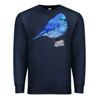Navy Mountain Bluebird Premium Sweatshirt - LillyAllenDesigns
