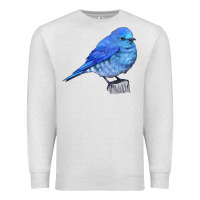 Oatmeal Heather Mountain Bluebird Premium Sweatshirt - LillyAllenDesigns