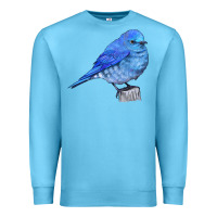 Ocean Blue Mountain Bluebird Premium Sweatshirt - LillyAllenDesigns