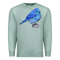 Seafoam Mountain Bluebird Premium Sweatshirt - LillyAllenDesigns