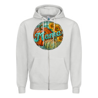 Dove Grey pumpkin mama with background Zipper Hoodie - BundleAndBundleShop