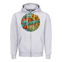 Heather Grey pumpkin mama with background Zipper Hoodie - BundleAndBundleShop