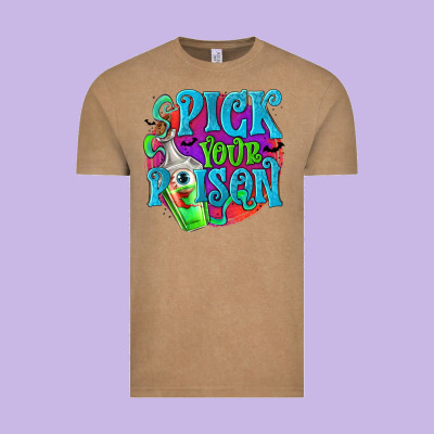 Pick Your Poison Vintage Tee Designed By Texasbilliewilder