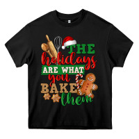 Black The holidays are what you bake them Heavy Core Tee - NancyCooperArtShop
