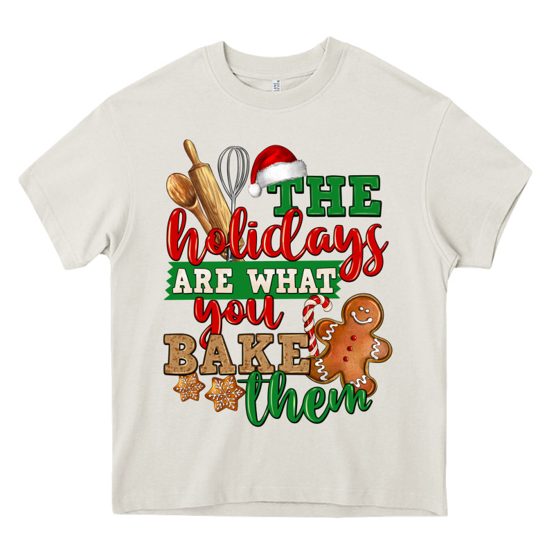 The Holidays Are What You Bake Them Heavy Core Tee by NancyCooperArtShop | Teevron