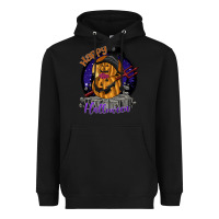 Black Happy Halloween Heavyweight Hoodie - SublimationCraftShop