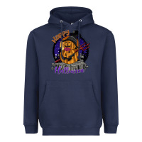 Navy Happy Halloween Heavyweight Hoodie - SublimationCraftShop