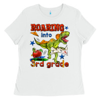 White roaring into 3rd grade Ladies Tee - BundleAndBundleShop