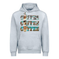 Heather Grey western coffees Urban Hoodie - BarkalooDesign