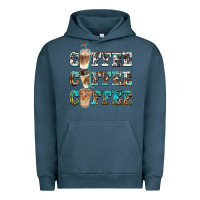 Pigment Midnight Navy western coffees Urban Hoodie - BarkalooDesign