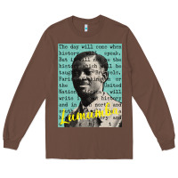 Chestnut patrice lumumba Long Sleeve Tee - tuanDangUi