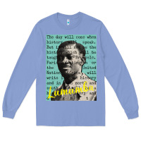 Colony Blue patrice lumumba Long Sleeve Tee - tuanDangUi