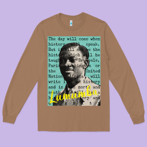 Patrice Lumumba Long Sleeve Tee Designed By Tuandangui
