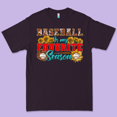 Baseball Is My Favorite Season Premium Tee Designed By Bundleandbundleshop