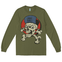 Army Green skate rags skull & crossbones Long Sleeve Tee - tuanDangUi