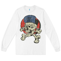White skate rags skull & crossbones Long Sleeve Tee - tuanDangUi