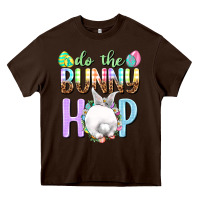 Chocolate Brown Do the bunny hop Heavy Core Tee - NancyCooperArtShop