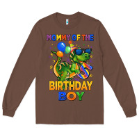 Chestnut mommy of the 5 th birthday boy t rex Long Sleeve Tee - CowGirlArtShop