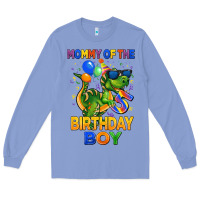 Colony Blue mommy of the 5 th birthday boy t rex Long Sleeve Tee - CowGirlArtShop