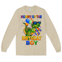 Mushroom mommy of the 5 th birthday boy t rex Long Sleeve Tee - CowGirlArtShop