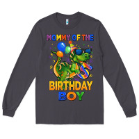 Smoke mommy of the 5 th birthday boy t rex Long Sleeve Tee - CowGirlArtShop