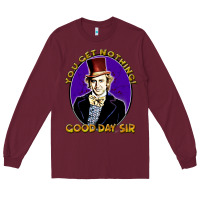 Burgundy good day sir  wonka Long Sleeve Tee - tuanDangUi