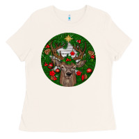Deer Christmas Ladies Tee | Teevron