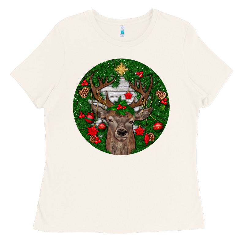 Deer Christmas Ladies Tee by BundleAndBundleShop | Teevron