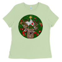 Matcha deer christmas Ladies Tee - BundleAndBundleShop