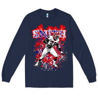 Navy bruce smith Long Sleeve Tee - tuanDangUi