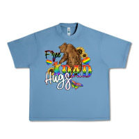 Pebble Blue Free Dad hugs Urban Heavy Tee - NancyCooperArtShop