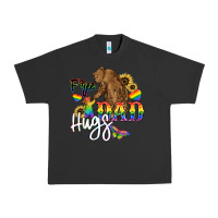 Pigment Black Free Dad hugs Urban Heavy Tee - NancyCooperArtShop