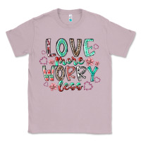 Lilac love more worry less Classic Tee - RacoonDesign