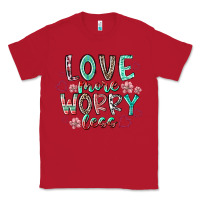 Red love more worry less Classic Tee - RacoonDesign