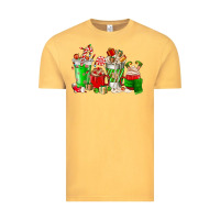 Vintage Mustard Christmas coffee cup Vintage Tee - NancyCooperArtShop
