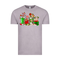 Vintage Zinc Christmas coffee cup Vintage Tee - NancyCooperArtShop